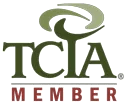 Logo of the tree care industry association (tcia) indicating membership.